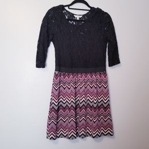 Speeckless Black and Purple Dress 🖤